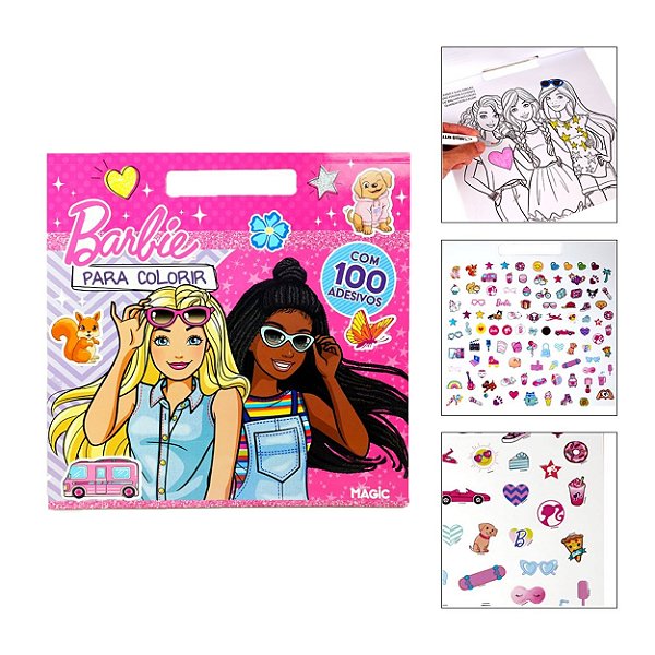 Barbie - com 100 adesivos