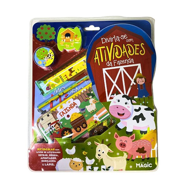 Livro de Atividades Fazenda + Kit