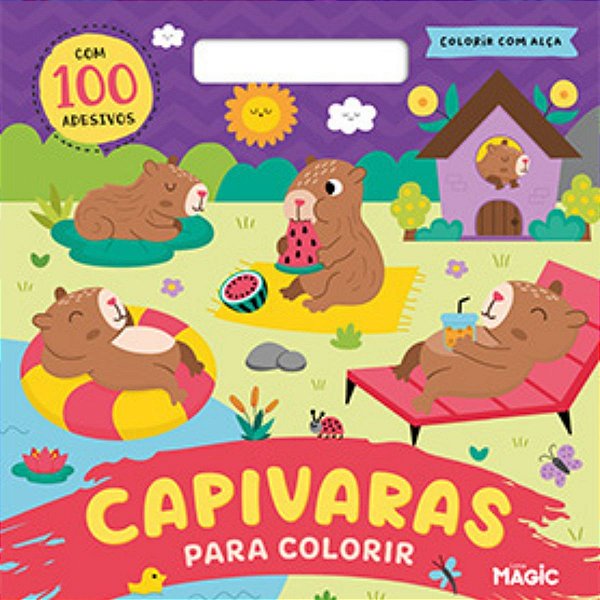 Capivaras - com 100 adesivos