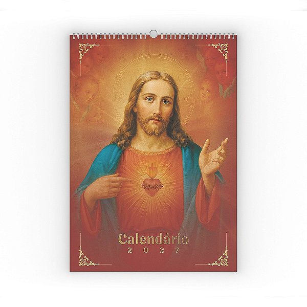 Calendário De Parede 2027 - Sagrado Coração De Jesus