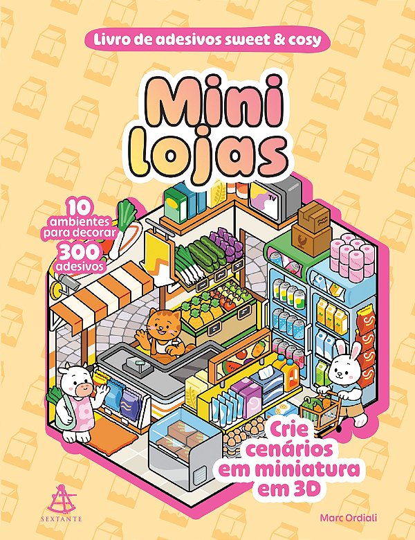 Mini lojas – livro de adesivos sweet & cosy