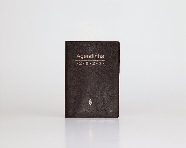 Agenda simples 2027 - marrom