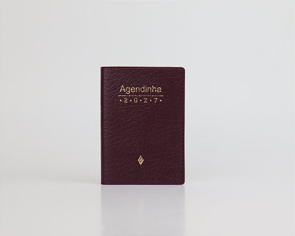 Agenda simples 2027 - vinho