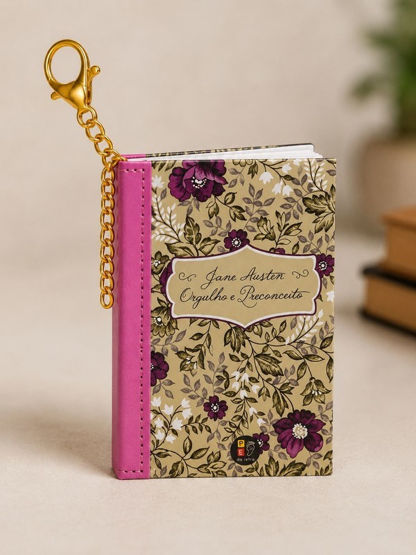 Book Charm - Orgulho e Preconceito - Livro chaveiro