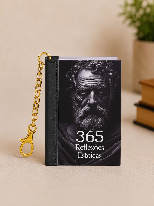 Book Charm - 365 reflexões estoicas - Livro chaveiro