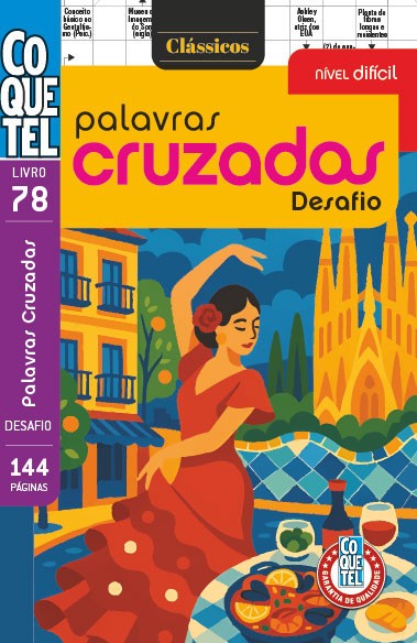 Livro Coquetel Palavras Cruzadas Difícil 78