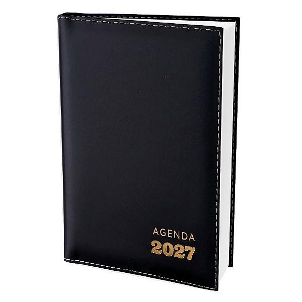 Agenda De Mesa Tradicional 2027 - Liso Preto