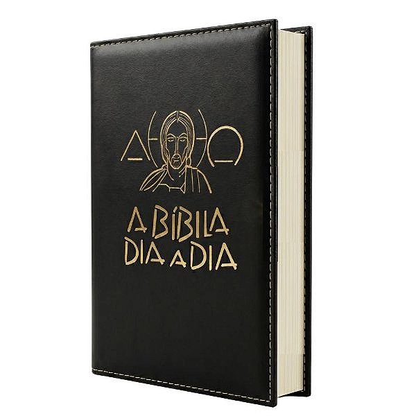 Bíblia Dia A Dia 2027 - Luxo - Sintético Liso (Pu Preto)