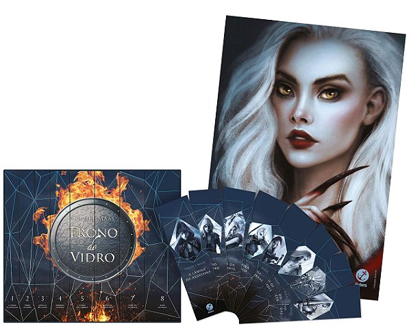 Livro Box Trono de Vidro (acompanha pôster e marcadores)
