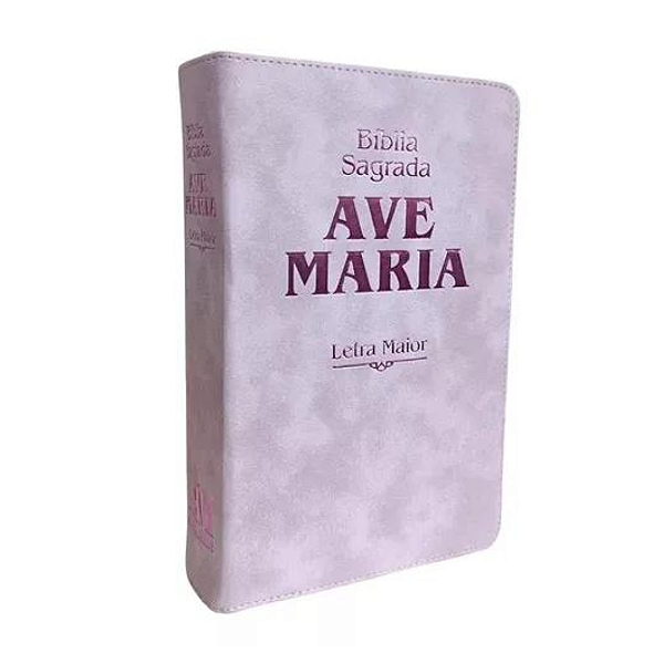Livro Bíblia Letra Maior Zíper Strike - Rosa
