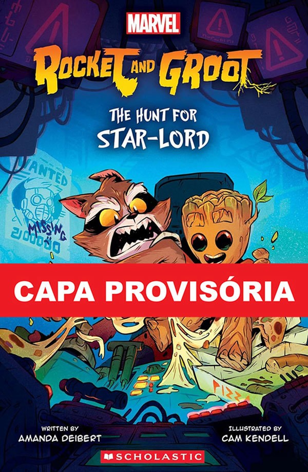Livro Rocky Racum e Groot: A Busca pelo Senhor das Estrel...