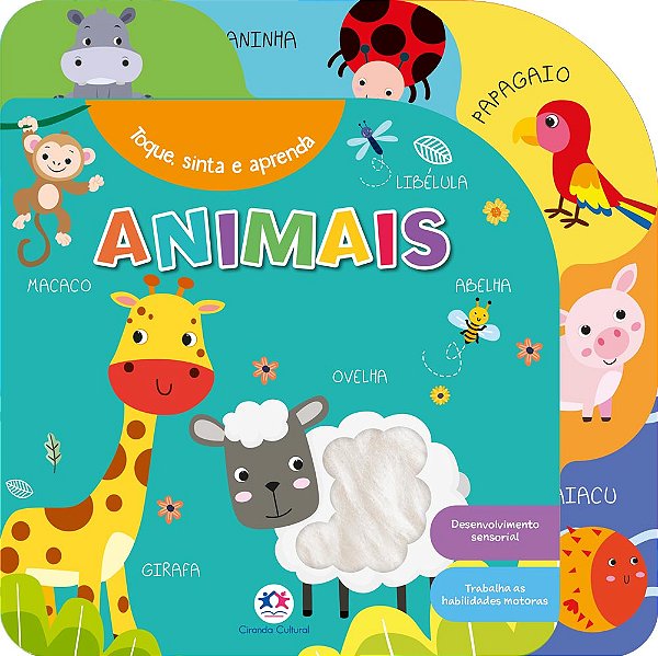 Livro Animais - Toque sinta e aprenda