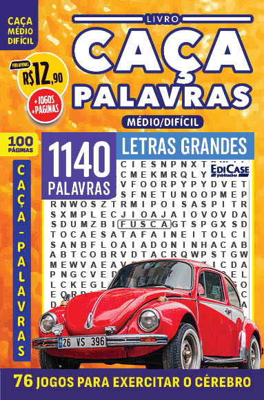 Livro Livro Caça-Palavras - Ed.106 - Nível Médio/Difícil - 76 J...
