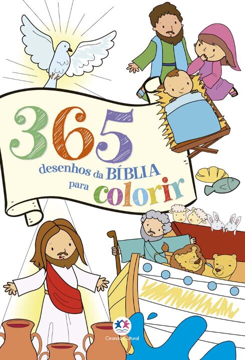Livro 365 Desenhos da Bíblia para colorir