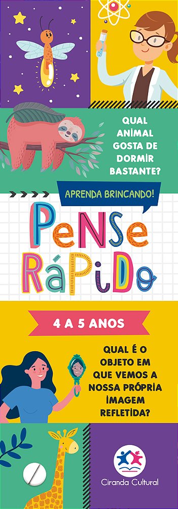 Livro Pense rápido - 4 a 5 anos