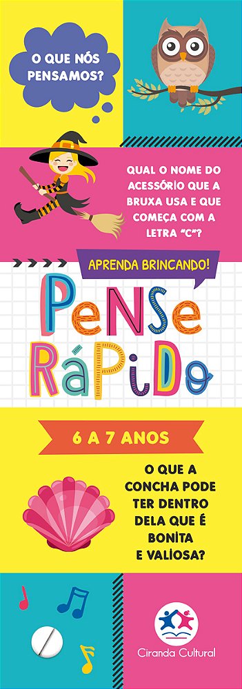 Livro Pense rápido - 6 a 7 anos
