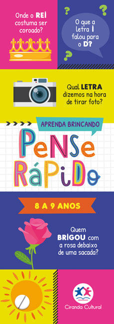 Livro Pense rápido - 8 a 9 anos