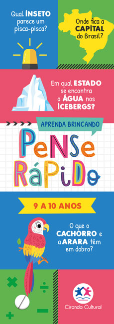 Livro Pense rápido - 9 a 10 anos