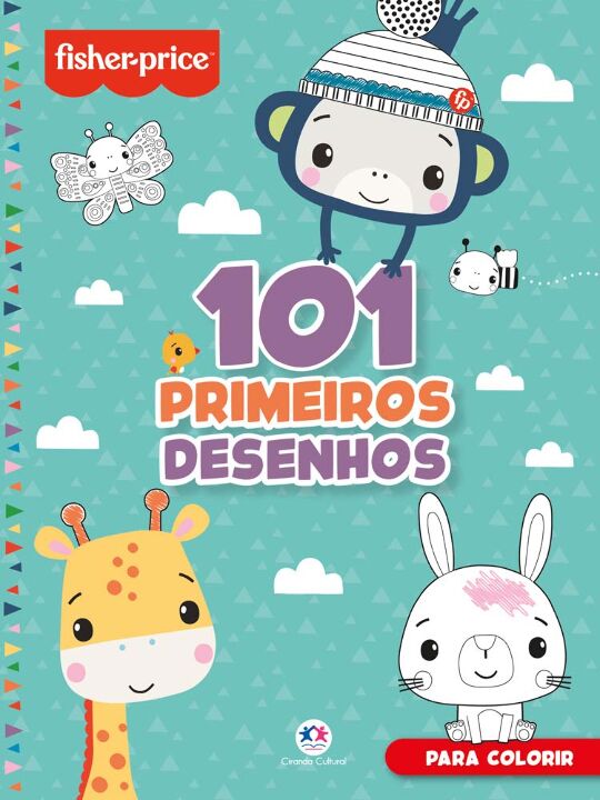 Livro 101 primeiros desenhos - Fisher-price