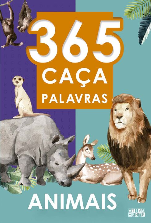 Livro 365 caça-palavras - Animais