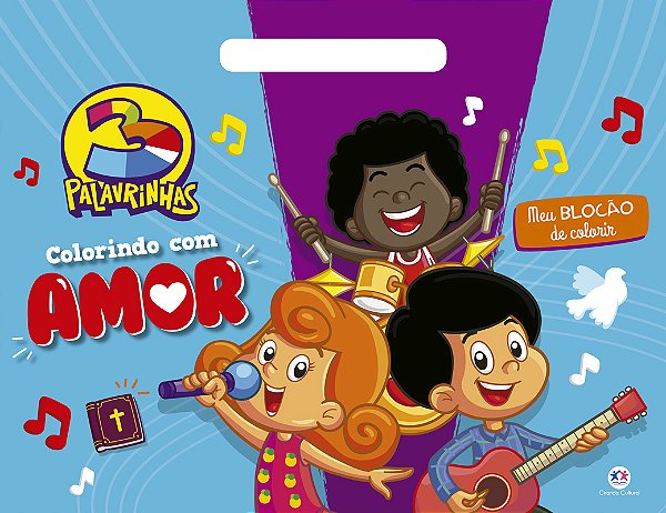 Livro 3 Palavrinhas - Colorindo com amor