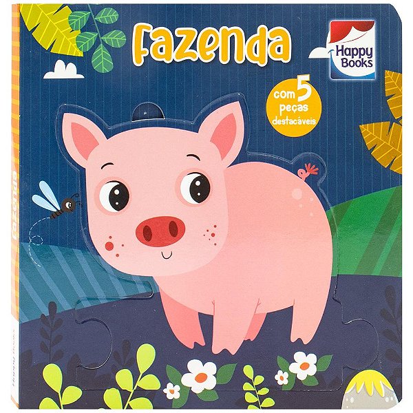 Livro Leia, Encaixe & Brinque: Fazenda