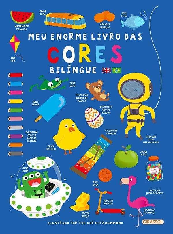 Livro Meu Enorme Livro Das Cores - Bilíngue
