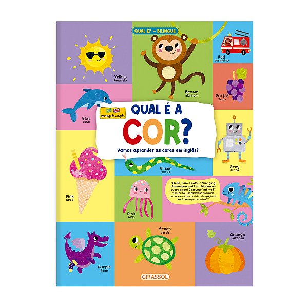 Livro Qual É A Cor? - Vamos Aprender As Cores Em Inglês?