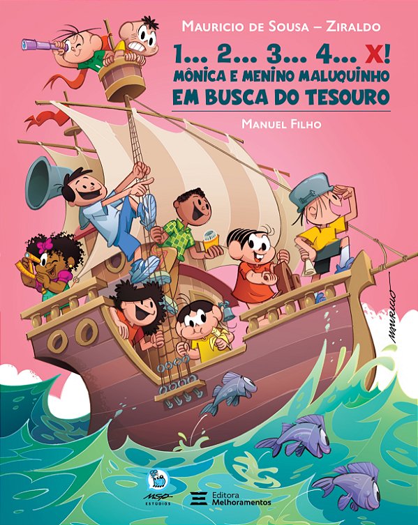 Livro 1... 2... 3... 4... X! – Mônica E Menino Maluquinho Em Bu...