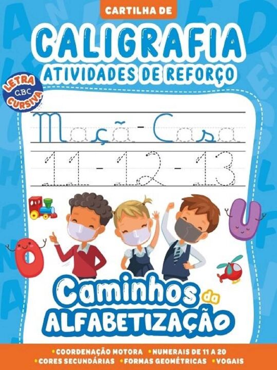 Livro Cartilha caminhos da alfabetização - caligrafia e a...