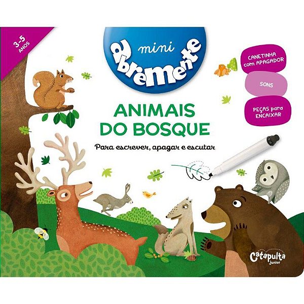 Livro Abremente mini - Animais do bosque (Volume 1)