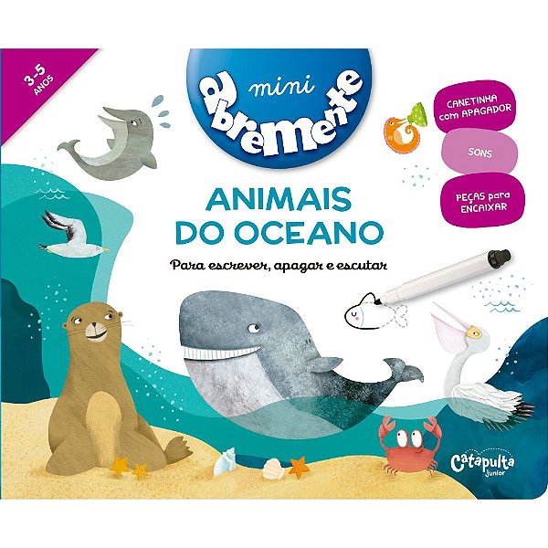 Livro Abremente mini - Animais do oceano (Volume 1)