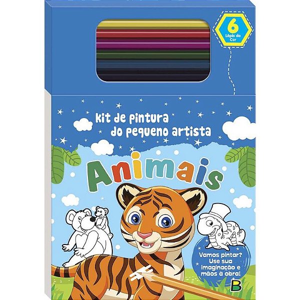 Livro Kit de Pintura do Pequeno Artista: Animais