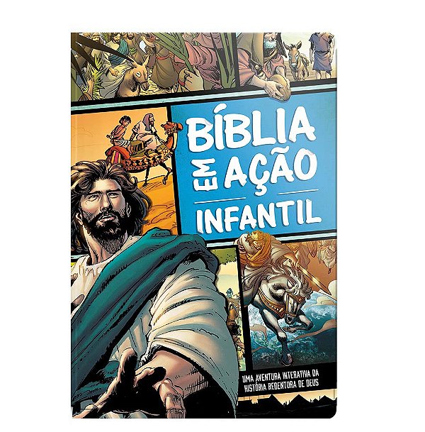 Livro Bíblia em ação Infantil: Uma aventura pela Bíblia
