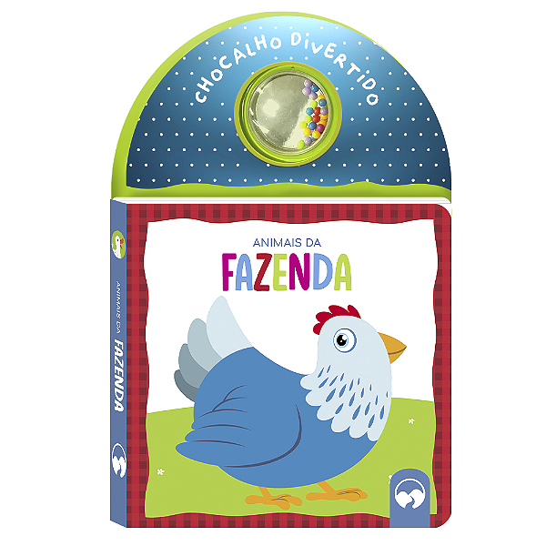 Livro Chocalho Divertido Animais Da Fazenda