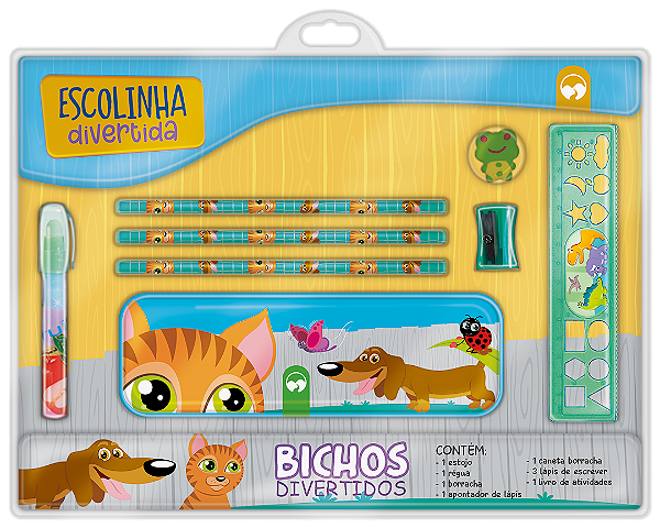 Livro Bichos Divertidos: Escolinha Divertida
