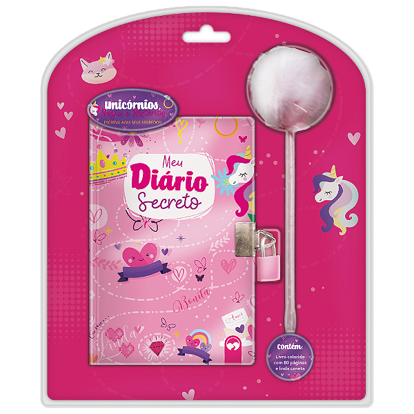 Livro Livro Diário Pompom - Unicórnios