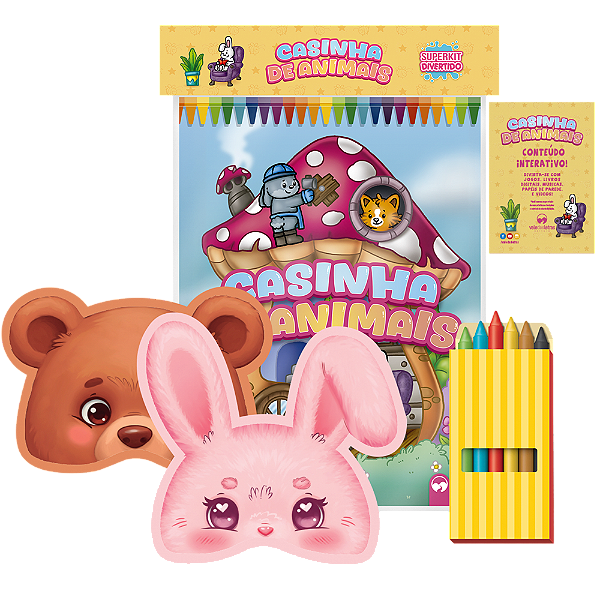 Livro Superkit Divertido - Casinha De Animais