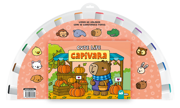 Livro Cute Life - Capivara