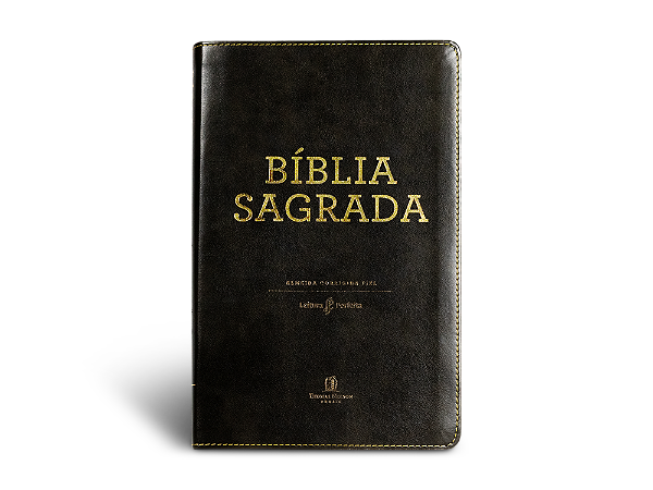 Livro Bíblia Acf - Couro Soft, Leitura Perfeita - Preta