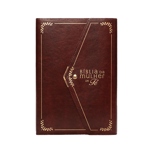 Livro Bíblia Da Mulher De Fé, Nvi, Letra Grande, Couro-So...
