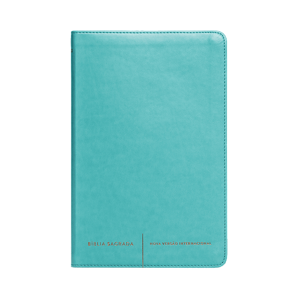 Livro Bíblia Sagrada Luxo Slim - Verde Água - Nova Versão...