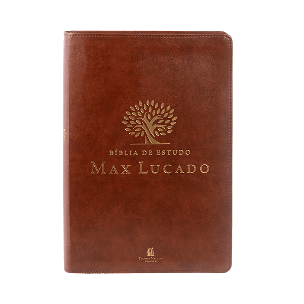Livro Bíblia De Estudo Max Lucado - Capa Marrom
