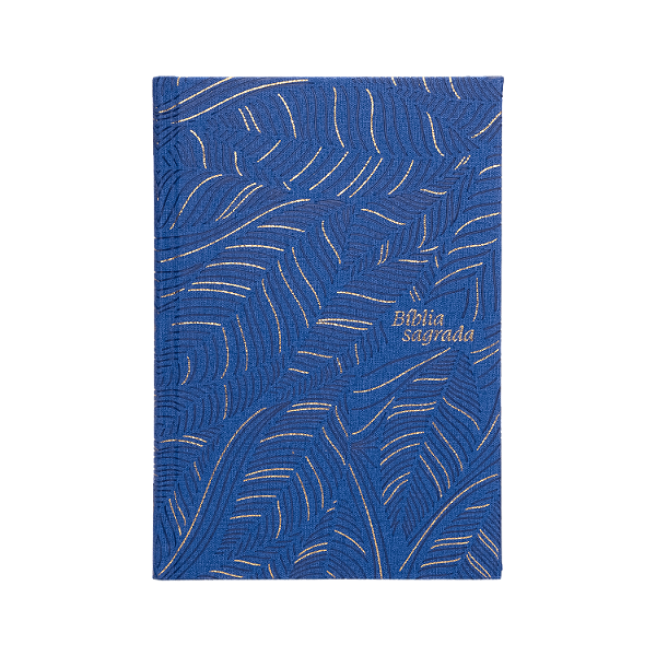 Livro Bíblia Slim Nvi, Letra Grande, Couro-Soft - Azul