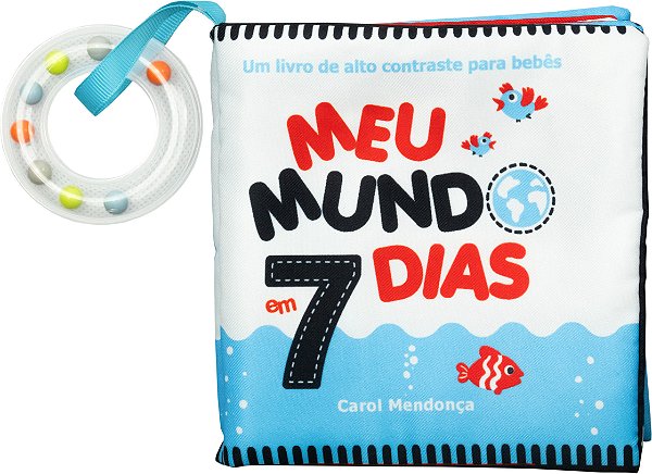 Livro Meu Mundo Em 7 Dias - Livrinho De Pano Com Cores Contrast...