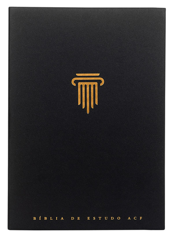Livro Bíblia De Estudo - Acf - Capa Preta