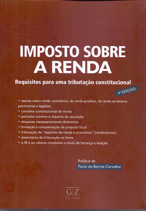 Livro Imposto Sobre A Renda - 04Ed/21