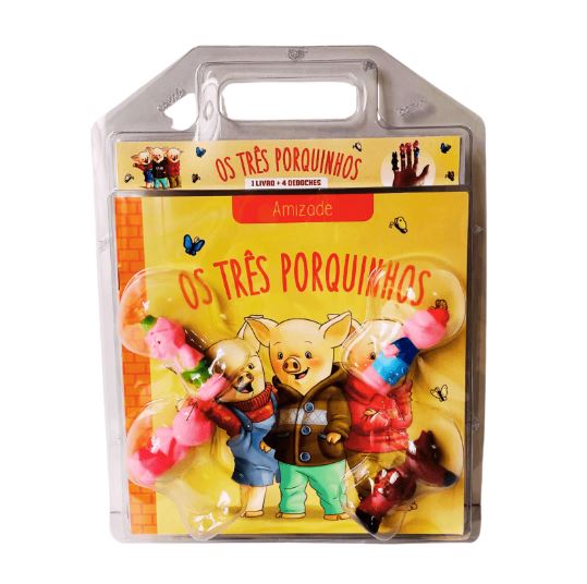 Livro Blister - os tres porquinhos 4 dedoches