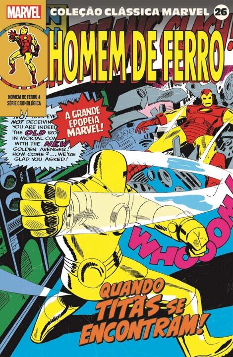 Livro Coleção Clássica Marvel Vol.26 - Homem de Ferro Vol...