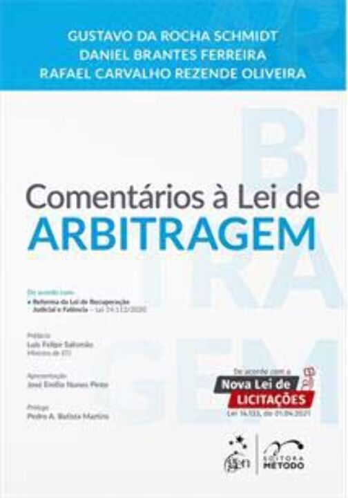 Livro Comentários à lei de arbitragem